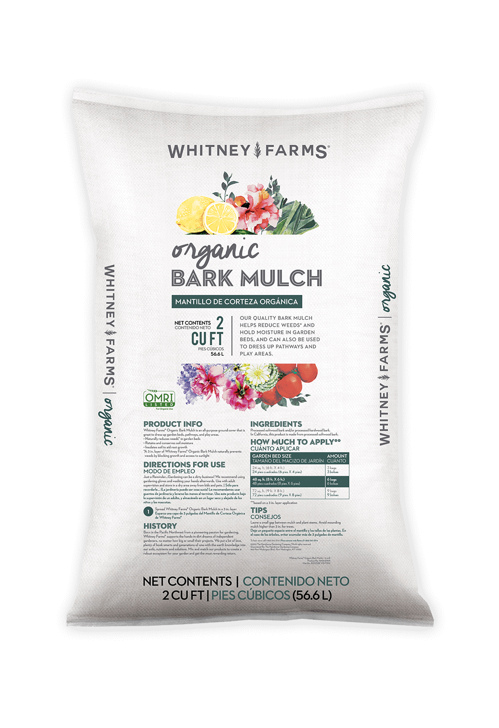 Organic Bark Mulch for Backyard Garden Beds & Plant Areas