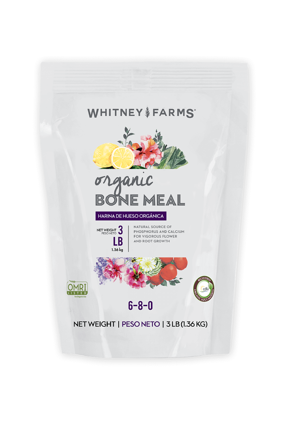 Organic Bone Meal for Beautiful Flowers & Plants